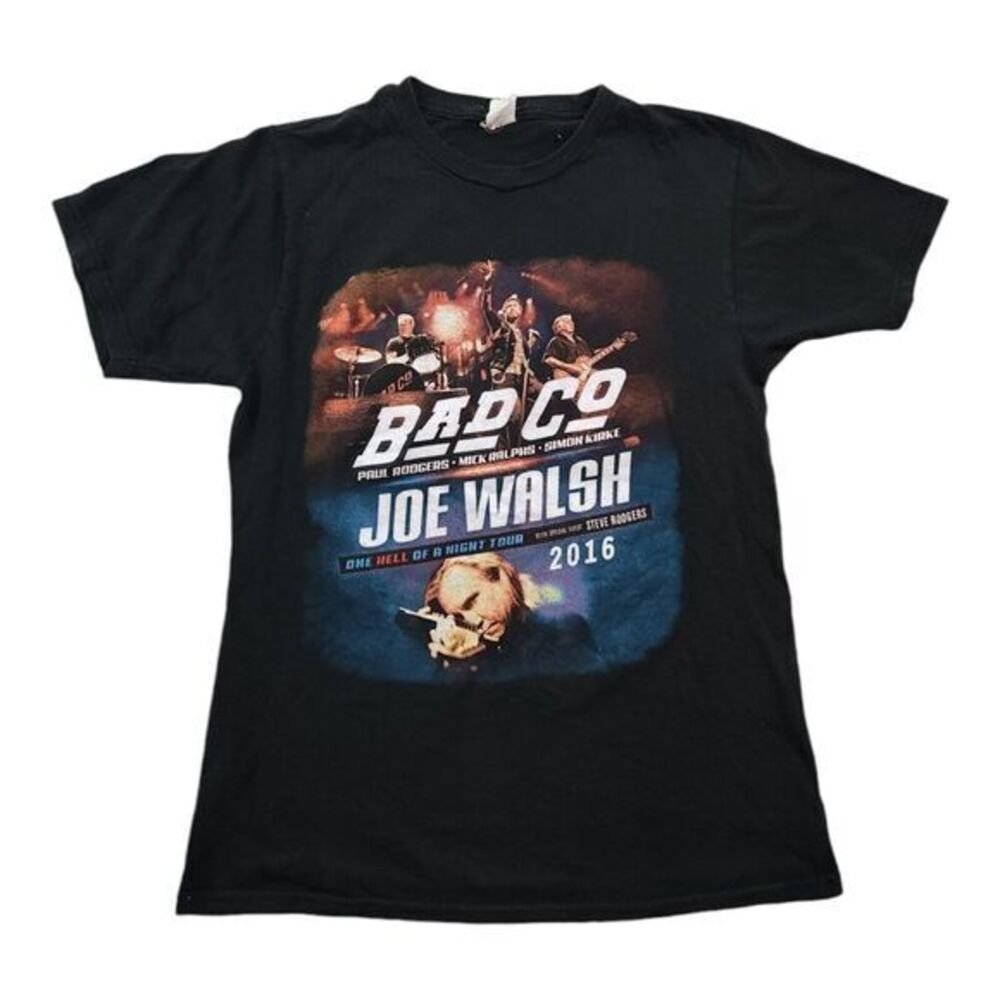 Bad Co Joe Walsh 2016 One Hell of A‎ Night Tour T Shirt Mens Medium